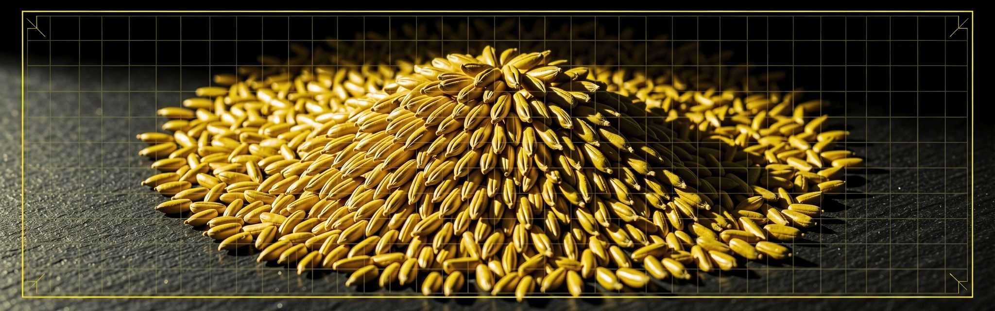 Makro-Textur von Getreidekörnern